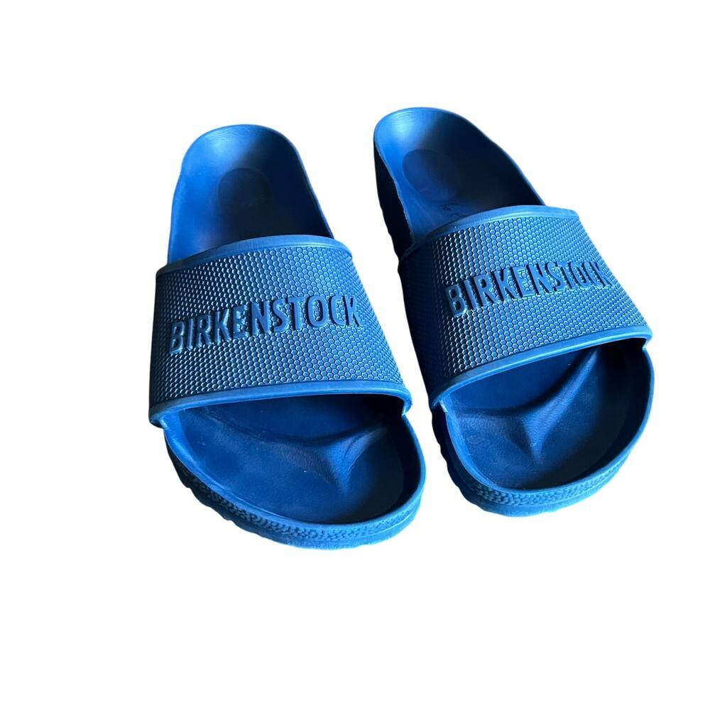 Birkenstock Barbados EVA Slide Sandal Blue Shoes Size W 9 - 9.5 and M 7